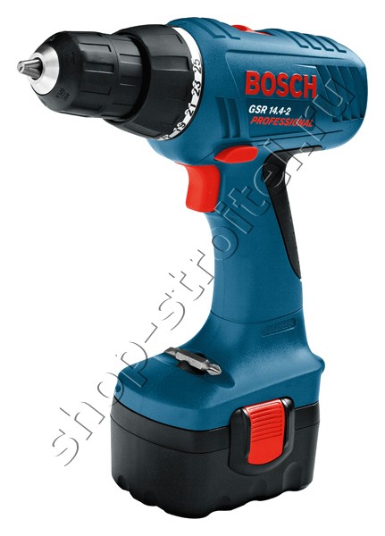 Увеличенная фотография Аккумуляторная дрель шуруповерт Bosch GSR 14,4-2 (чемодан)